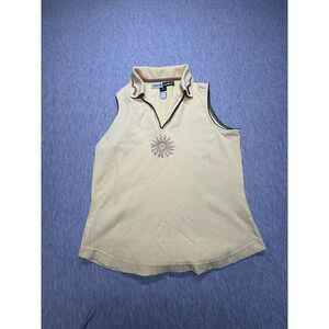 Jamie Sadock Womens‎ Top Size M Sleeveless Golf Top Yellow Sun
